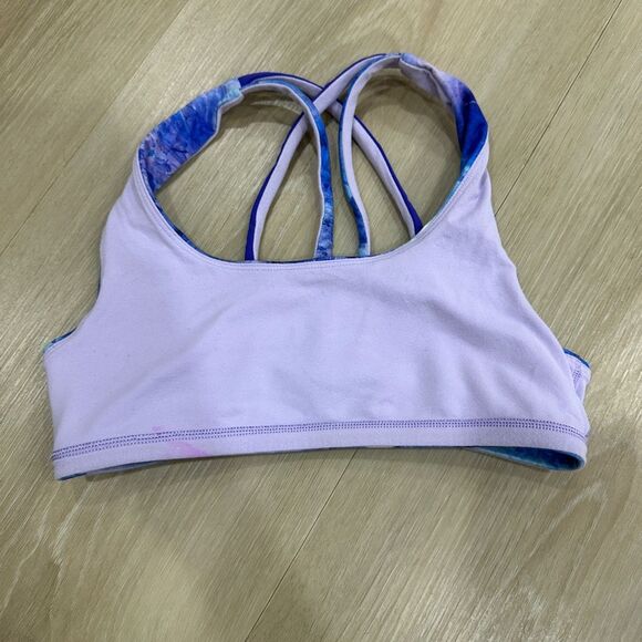 Ivivva by Lululemon Girls Reversible Sports Bra, Blue, Size 10 - Picture 4 of 6
